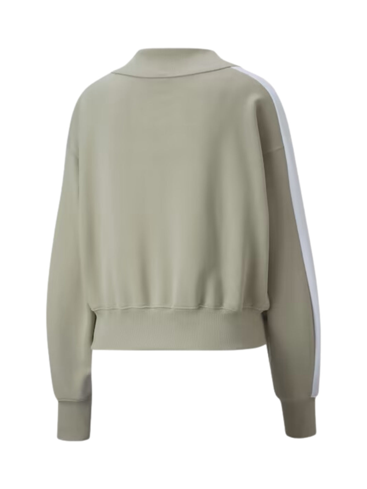 Puma Sweater Ladies Luxe Sport T7 Cropped Pebble Grey